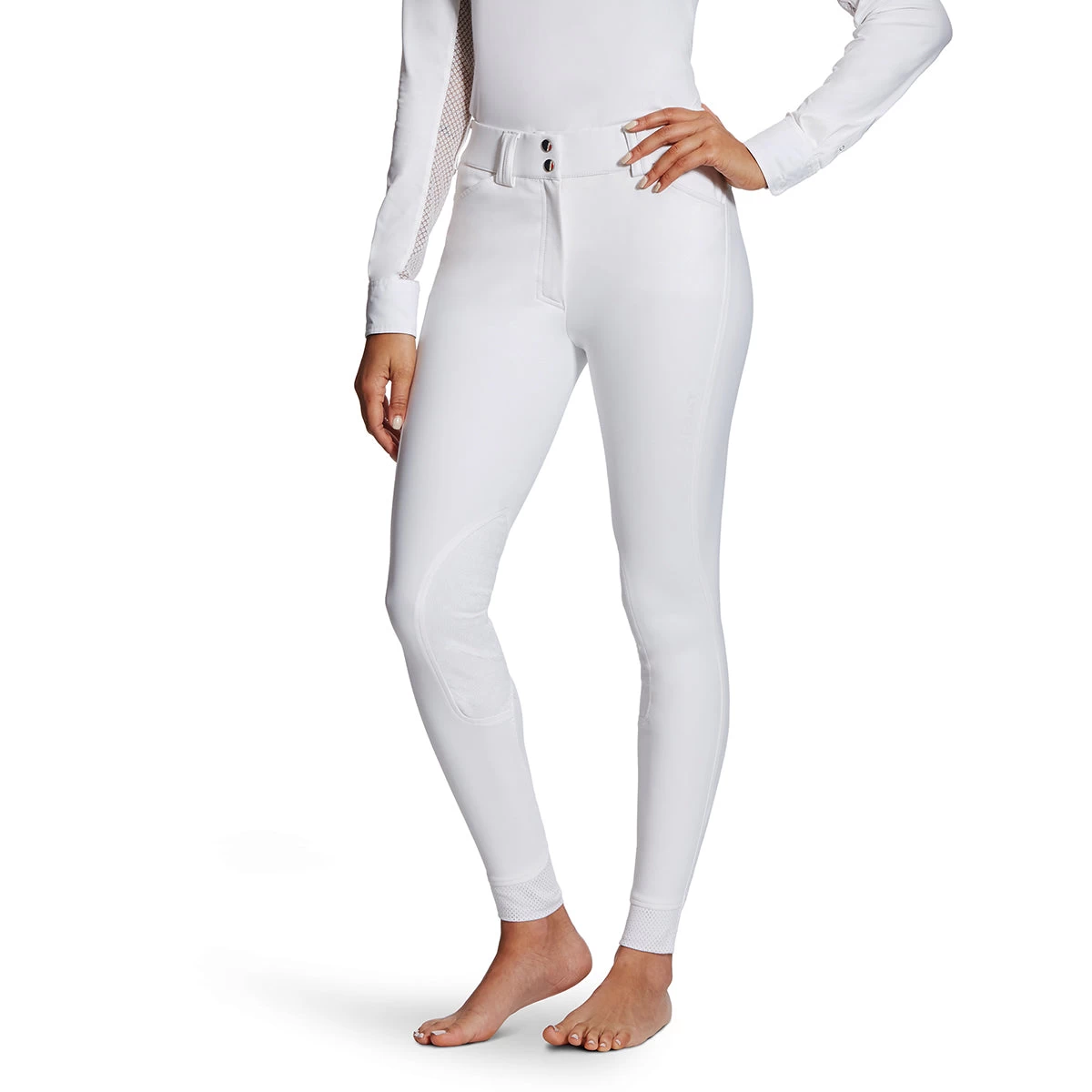 Ariat Tri Factor Grip Knee Patch Ladies Breech 3 Ariat Tri Factor Grip Knee Patch Ladies Breech