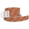 C4 Fall Plaid Ladies Belt With White Buckle -Equestrian Supplies Store 109flp c1316