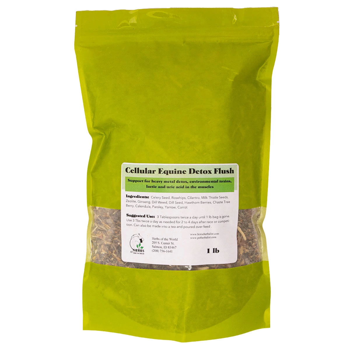 Herbs Of The World Cellular Equine Detox Flush 1 Lb 3 Herbs Of The World Cellular Equine Detox Flush 1 Lb