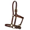 Quiet Creek Riveted Leather Foal Halter -Equestrian Supplies Store 11771 c1109
