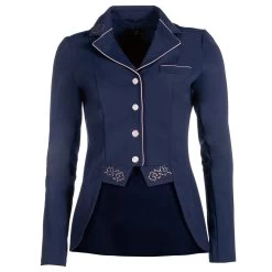 HKM Audrey Short Tailcoat Ladies Show Coat - Navy 7 HKM Audrey Short Tailcoat Ladies Show Coat - Navy -Equestrian Supplies Store 13986h c1146 alt2