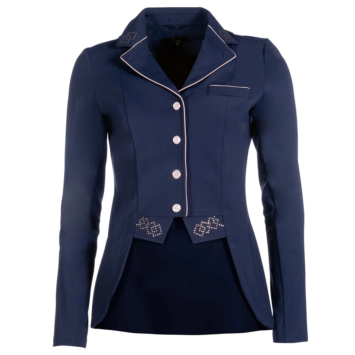 HKM Audrey Short Tailcoat Ladies Show Coat - Navy 5 HKM Audrey Short Tailcoat Ladies Show Coat - Navy - Image 3