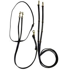 Quiet Creek Deluxe Leather German Martingale