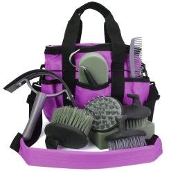 Zipper Lid Grooming Tote Bag With 10 Pc Tool Set -Equestrian Supplies Store 164831 c1157