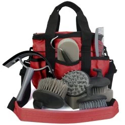 Zipper Lid Grooming Tote Bag With 10 Pc Tool Set -Equestrian Supplies Store 164831 c1158