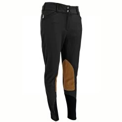 Tailored Sportsman Ladies Trophy Hunter Knee Patch Breech - Black