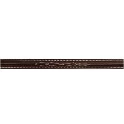 Black Oak Round Raised Fancy Stitch Standing Martingale -Equestrian Supplies Store 221301 c1109 alt1