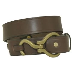 Plain Hoofpick Buckle 1.25 Inch Havana Belt