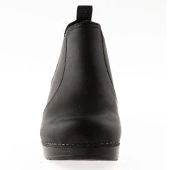 Dansko Frankie Black Oiled Jodpur Style Stapled Ladies Clog -Equestrian Supplies Store 232020202 c1105 alt3