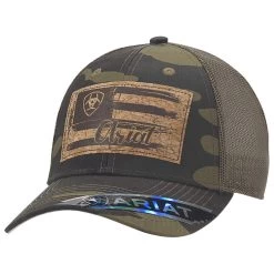 Ariat Camo Ladies Cap With Cork Logo Patch