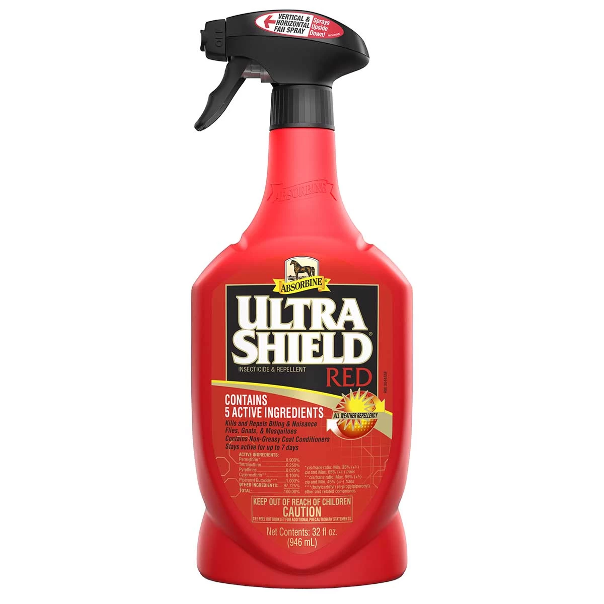 Absorbine Ultrashield Red Fly Spray 32 Oz 3 Absorbine Ultrashield Red Fly Spray 32 Oz