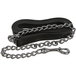 Perris Leather Lead With 30 In Chrome Chain -Equestrian Supplies Store 420l c c1109