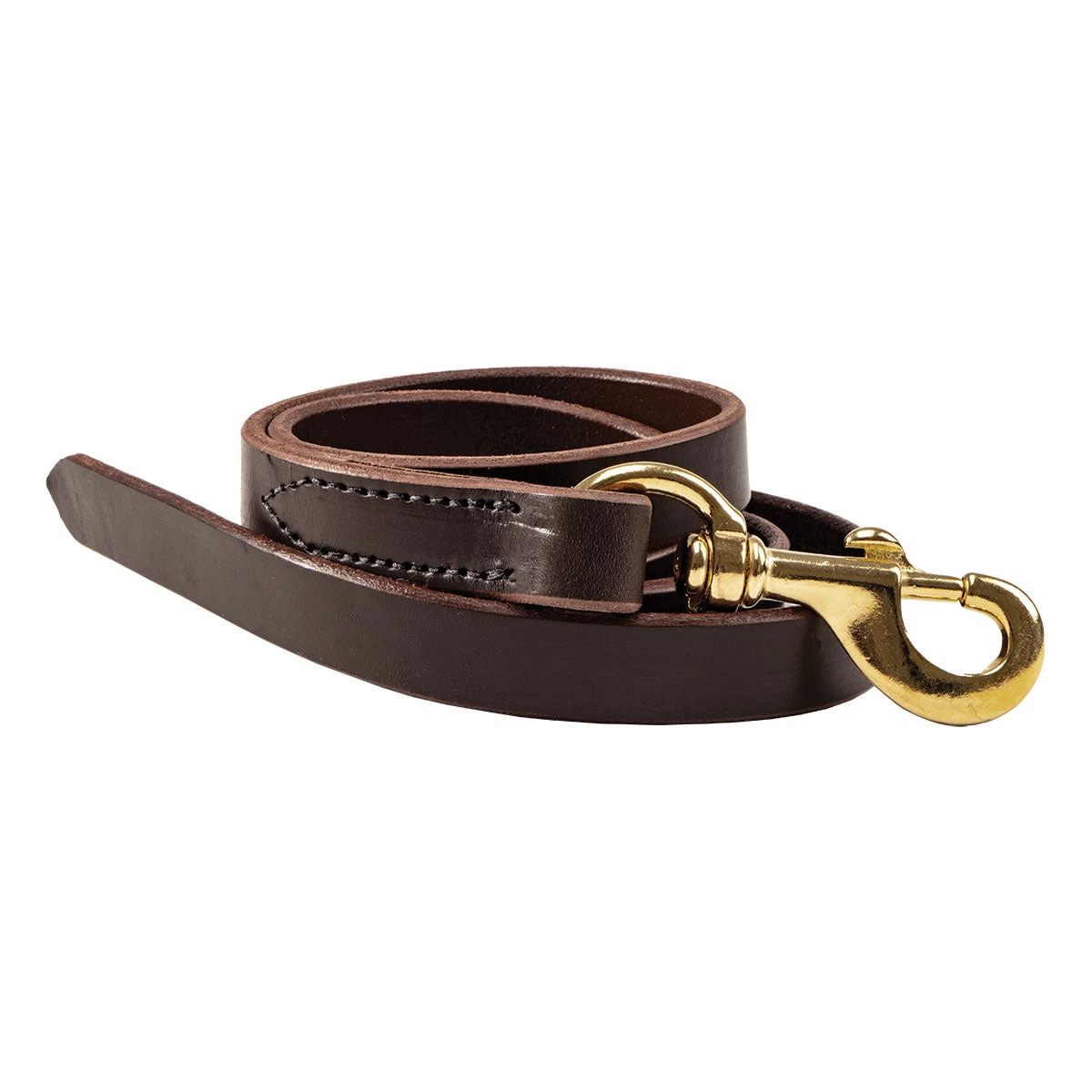 Quiet Creek Leather Lead With Brass Snap 3 Quiet Creek Leather Lead With Brass Snap