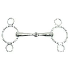 Centaur 2-Ring Pessoa Gag Bit 4.5 In