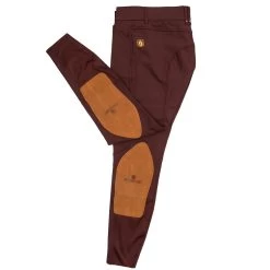 ROMFH Sarafina Euroseat Knee Patch Ladies Breech - Burgundy -Equestrian Supplies Store 468455 c1110 alt2