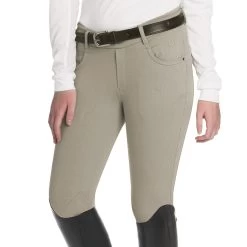 Ovation Euro Melange Knee Patch Girls Breech