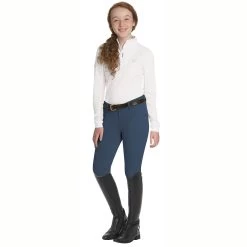 Ovation Euro Melange Knee Patch Girls Breech 11 Ovation Euro Melange Knee Patch Girls Breech -Equestrian Supplies Store 470184 c1146