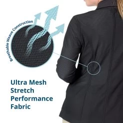 Ovation AirFlex 3 Button Ladies Show Coat -Equestrian Supplies Store 471043 c1146 alt2