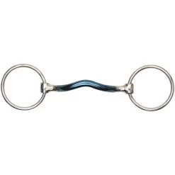 Shires Blue Sweet Iron Low Port Mullen Loose Ring Snaffle