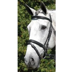 Vespucci Double Raised Dressage Snaffle Bridle