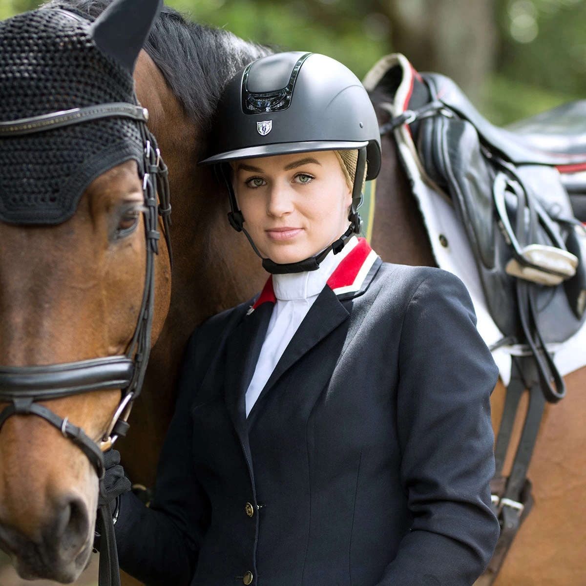 Tipperary Royal Matte Wide Brim Helmet - Gloss Trim 4 Tipperary Royal Matte Wide Brim Helmet - Gloss Trim - Image 2