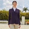 RJ Classics Harmony Mesh Ladies Show Jacket- Deep Plum -Equestrian Supplies Store hr2024 c1183