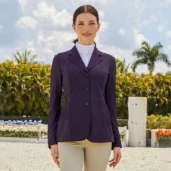RJ Classics Harmony Mesh Ladies Show Jacket- Deep Plum