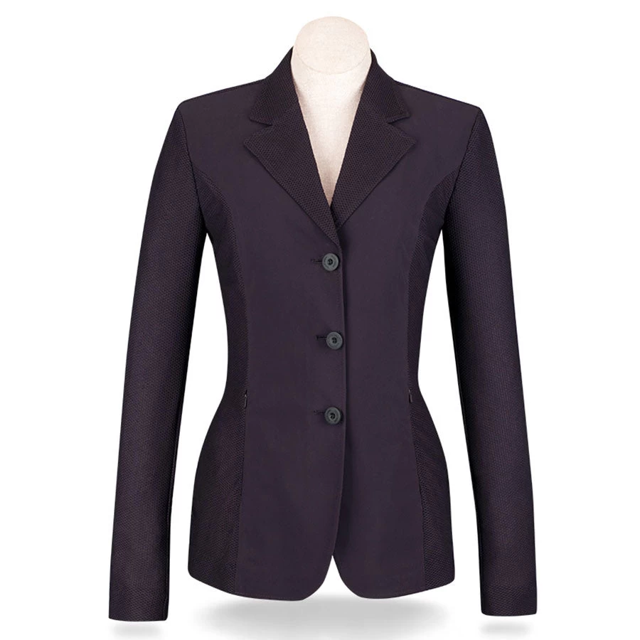 RJ Classics Harmony Mesh Ladies Show Jacket- Deep Plum 4 RJ Classics Harmony Mesh Ladies Show Jacket- Deep Plum - Image 2