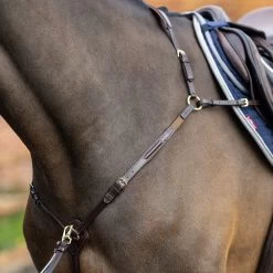 LeMieux Havana Leather Breastplate -Equestrian Supplies Store it02646 c1126 alt1