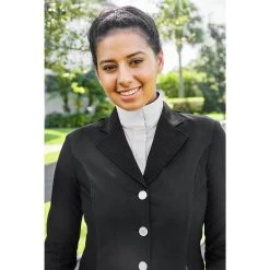 RJ Classics Melody Mesh Ladies Show Coat - Black -Equestrian Supplies Store ml2010 c1105 alt2