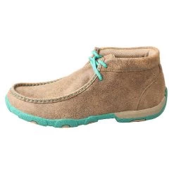 Twisted X Chukka Ladies Driving Moc - Turquoise -Equestrian Supplies Store wdm0020 c1109 alt1